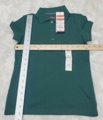 NEW Cat & Jack Girl’s School Uniforms Short Sleeve Polo Shirt NWT – Dark Green