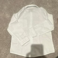 Cat & Jack Boys White 100% Cotton Dress Shirt 4T Long Sleeve Uniform