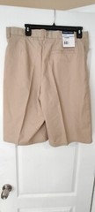 BOYS 20 Husky KHAKI FRENCH TOAST SCHOOL UNIFORM SHORTS ADJUSTABLE WAIST