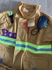 Teetot Adventure Factory Firefighter Costume Child’s Sz 7/8