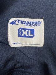 Champro Sports Youth XL Navy Blue White Reversible #3 Basketball Jersey Sleevles