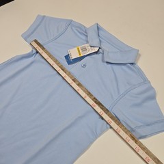 Nautica Boys Sensory-Friendly School Uniform Polo Shirt Light Blue Size M (5) NW