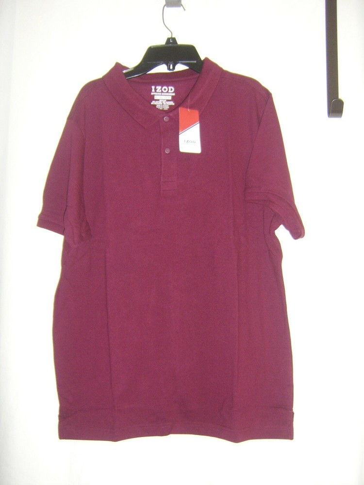 IZOD BOY’S POLO SHIRT SIZE XL(40/41) BURGUNDY APPROVED SCHOOL WEAR NWT NWT B19-3