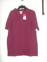 IZOD BOY’S POLO SHIRT SIZE XL(40/41) BURGUNDY APPROVED SCHOOL WEAR NWT NWT B19-3