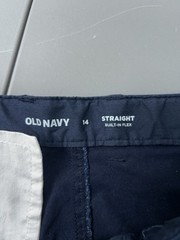 Old Navy Pants Boys 14 Blue School Uniform Straight Built in Flex Lot of 2