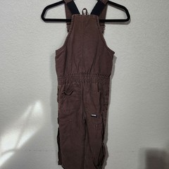 Berne Workwear 4T Brown Canvas Insulated Kids Overalls