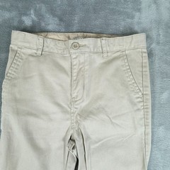 Old Navy Straight Chino Khaki Tan Pants Built In Flex Uniform Youth Boys 14 Slim