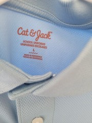 Lot of 2 Boys Large (10) Cat & Jack Polo polos shirts uniform uniforms school