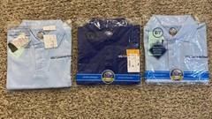 Lot of 3 Ibiley NSU University School Uniform Polo Shirts Youth Size 6/7 Blue NW