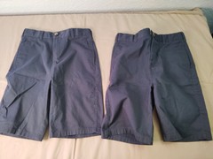 French Toast Boys Uniform Dress Shorts Grey Size 14 Lot Of 2