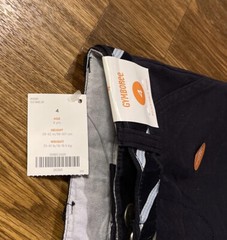 NWT-GYMBOREE Boys Navy Blue School Uniform Pants W/ Belt ADJ Waist SZ 4