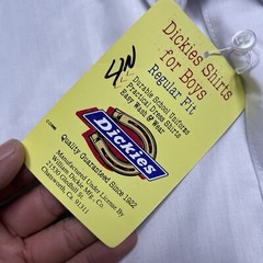 Vtg 80s Dickies White Dress Uniform Shirt Kids Size 10 NWT