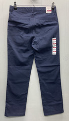 NWT Boy’s Old Navy Blue Brushed Cotton Straight Leg Uniform Pants – Size 12