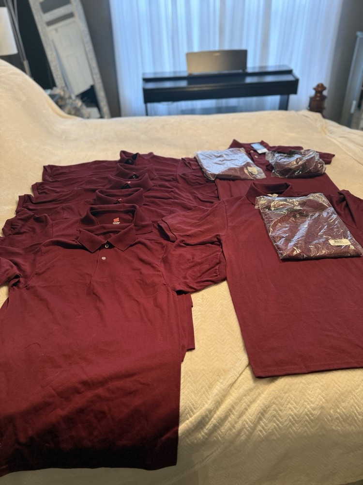 2 Lee Uniforms Boys ”S/S Pique Polo Junior S 6 Small Haines , 3 jerzees