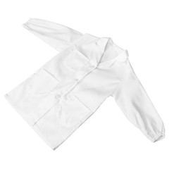 Children’s White Lab Coat for Party Science Costume Soft Breathable Long Sleeve