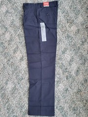 Austin Pleated Front Boys Navy Pants Size 16