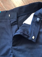 French Toast School Uniform Boys Navy Short Size 14 Husky Adjustable Flat Front
