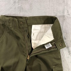 vtg Boy Scouts of America Pants Youth 26 Green Official Uniform Cargo Pockets
