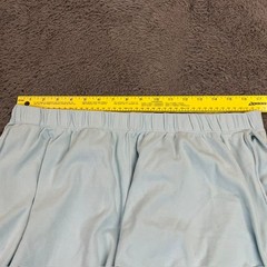 Lands’ End Shorts Womens 1X 16W-18W Light Blue 100% Cotton Pull On Elastic Waist