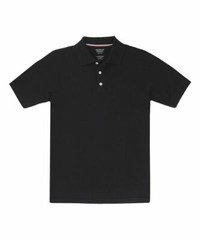 French Toast Boys School Uniform Short Sleeve Polo Shirt NWT Size L 10/12 Black