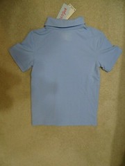 Cat & Jack Boys School Uniform Blue Polo Shirt-Smoke/Pet-free-S 6/7-NWT
