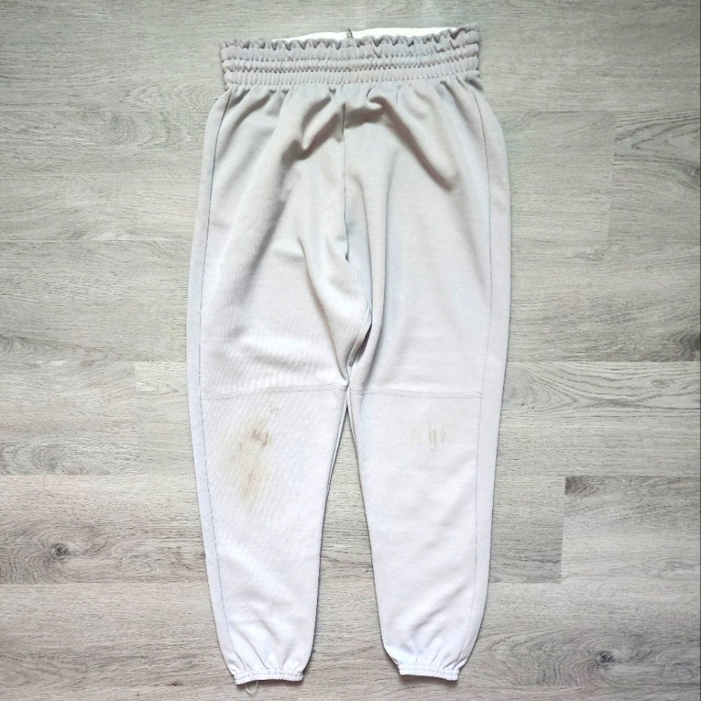 Don Alleson Boy’s Full Length Drawstring Baseball Pants Solid Grey Size Small S