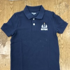 Old Navy Boys School Uniform Polo Shirt Navy Blue S (6-7) Emek Logo