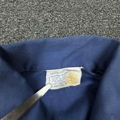 Boy Scouts Of America Shirt Boys 14 Blue Uniform Polycotton Patches Long Sleeve