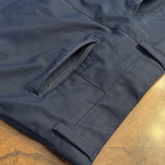 LANDS END Navy School Uniform Plain Front Chino Shorts Boys 14