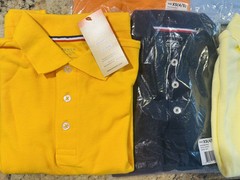 5 PACK French Toast Boys’ Short Sleeve Pique Polo Uniform Shirt Size XS (4/5)