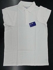 Boys @Class Uniform White Short Sleeved Polo Shirt Size 18/20
