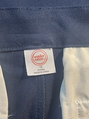 Wonder Nation Flat Front Twill Pant Blue 12 Husky Kid Tough School Uniforms New