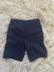Nautica Boys Uniform Shorts Navy Size 7 Regular Cotton Spandex Button Pockets