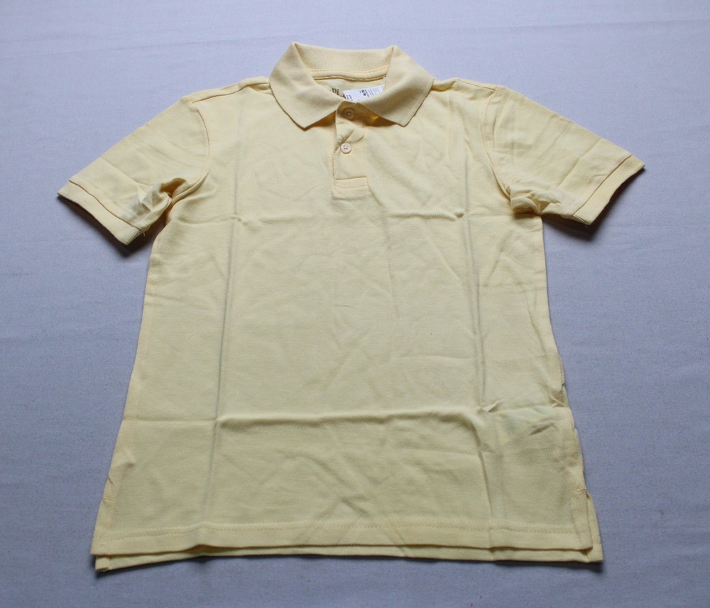 The Children’s Place Boys Uniform Soft Pique Polo MS7 Yellow Size 7/8 NWT