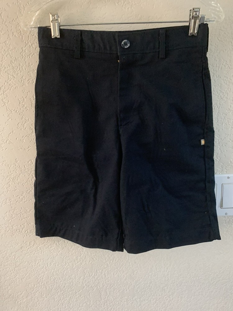Dennis Uniform Boys Blue Flat Front Shorts 40720 Size 16 Slim (List $32)