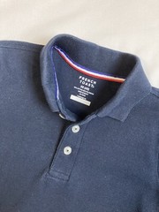 French Toast Uniform Long Sleeve Pique Polo Shirt, Blue, Size: XS (4/5), Unisex