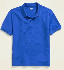 Moisture Wicking Uniform Polo For Boys Small (6-7) Old Navy (Blue Tango)