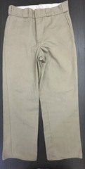 Dickies Boys Pants School Uniform Khaki Plain Front Size 29