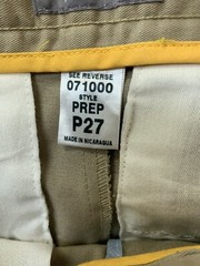 Dennis Uniform Boys Khaki Pleated Pants Hawthorne Size 12 (P27) (List $32)
