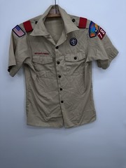 Vintage Boy Scouts of America BSA Uniform Official Shirt Youth M USA See Pics