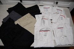 French Toast Boys Uniform Pants & Button Up Long Sleeve Shirts Husky 12/16/14/18