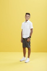 French Toast Boys’ Short Sleeve Classic Poplin Dress Shirt (Kids 14, White
