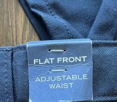 Nautica School Uniform Pants Boys 16 Regular Blue Stretch Waist Double Knee NWT