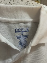 white polo kids uniform shirts