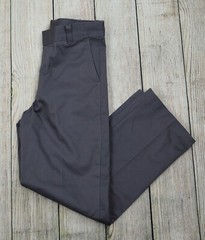 George Boys School Uniform Flat Front Straight Pants Adjusted Waist Gray Size 8