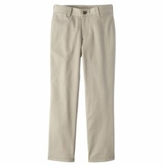 Wonder Nation Pants Boys Size 7 Khaki Uniform Stretch Twill Flat Front –E9–
