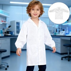 Child’s White Lab Coat Halloween Kids Costume Doctor Outfit Children Scientist