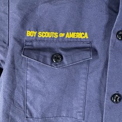 Cub Scouts Boy Scouts of America Shirt Youth Medium Blue Short Sleeve BSA