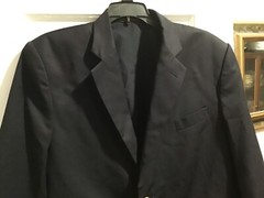 J.A. Besner Boy’s Navy Blazer Jacket School Uniform Church Event – Size 18