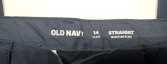 New Old Navy Pants 14 Plus Uniform 3 Pocket Built In Flex NAVY 26″ inseam
